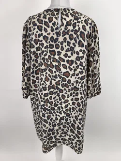 Damenblusenkleid Gr. 46 Leopoard - Bild 5