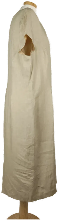 Sonstige Damenkleid Leinen beige- 50/5XL - Bild 3
