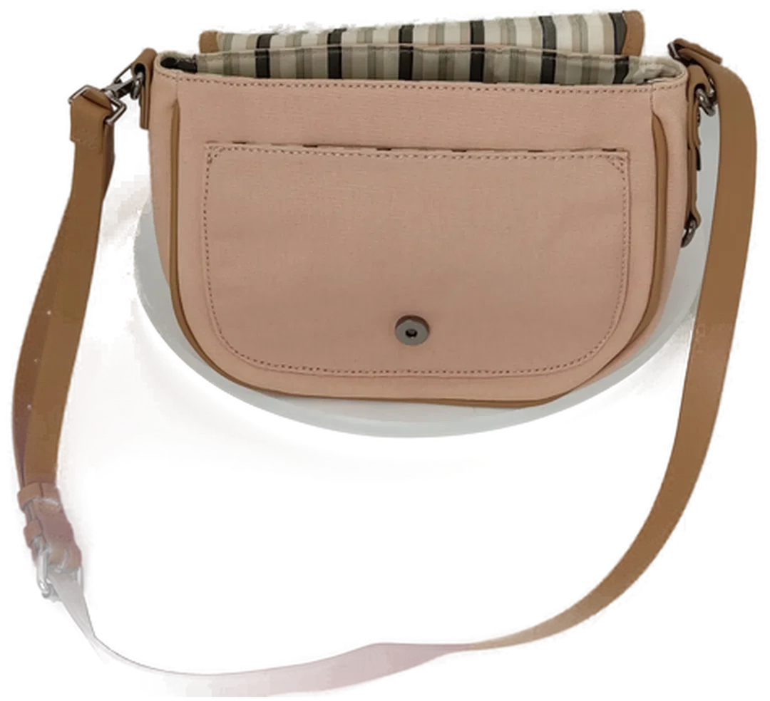 Esprit Saddle Bag aus Canvas, Handtasche in hellrosa – Bild 5