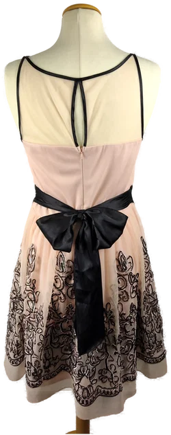 Damen Minikleid Bodyflirt Unifarben | Party-Schatz – Vorschau 3