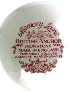 19 teiliges  Memory Lane Britsh Anchor Service - Bild 9