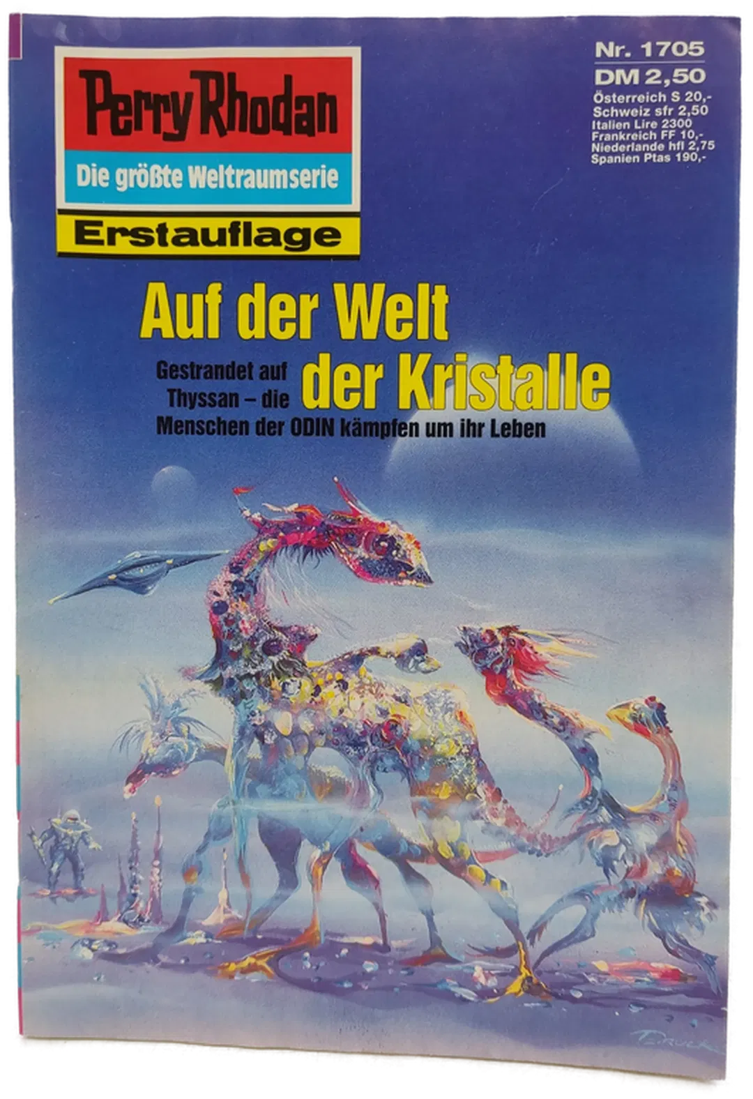 Romanheft Perry Rhodan Auf der Welt der Kristalle Erstauflage Nr.1705 - Bild 2