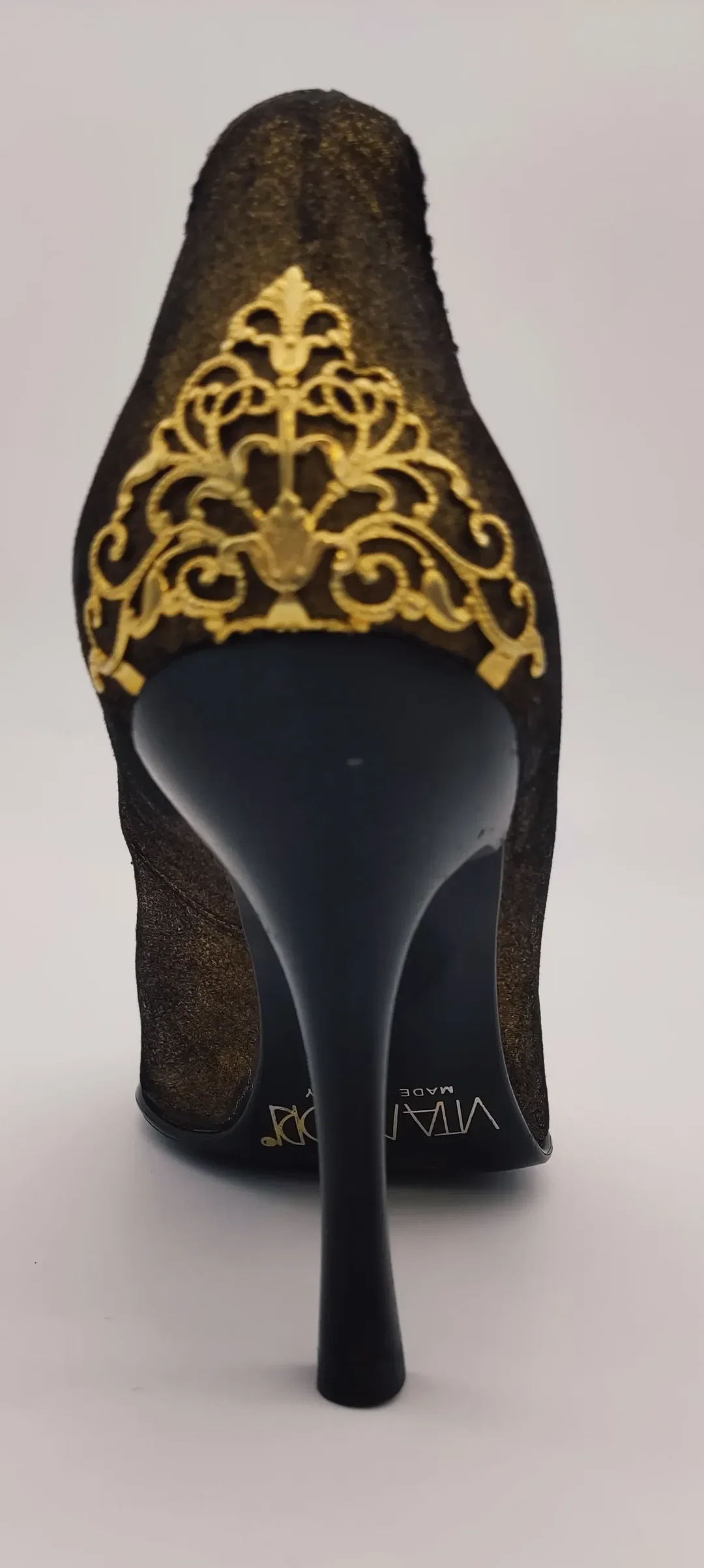 VITAMORI Damen Pumps, gold/bronze mit Verzierungen - Gr.36 – Bild 3
