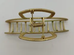 Minimalistische Haarklammer in Gold - Bild 4