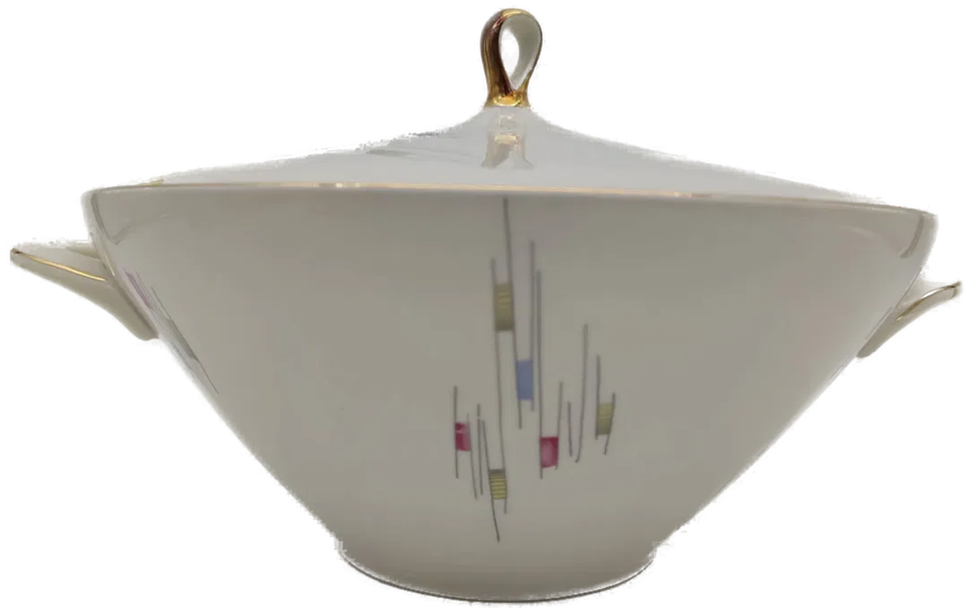Bavaria Porzellan Suppenschüssel mit Deckel, Vintage - Bild 1