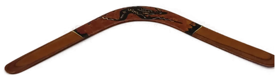 Boomerang handbemalt - Bild 1