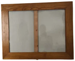 alter Rahmen, 58x43,5cm, Holz + Originalglas, Vintage - Bild 1