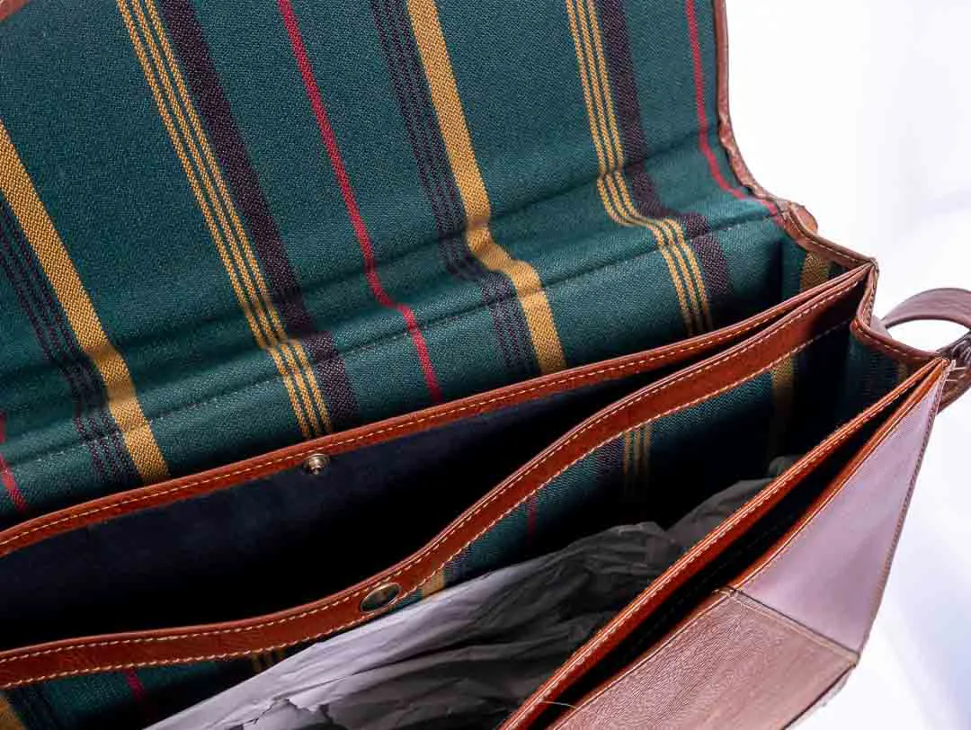 Daks Herren-Aktentasche aus Leder in braun – Bild 2