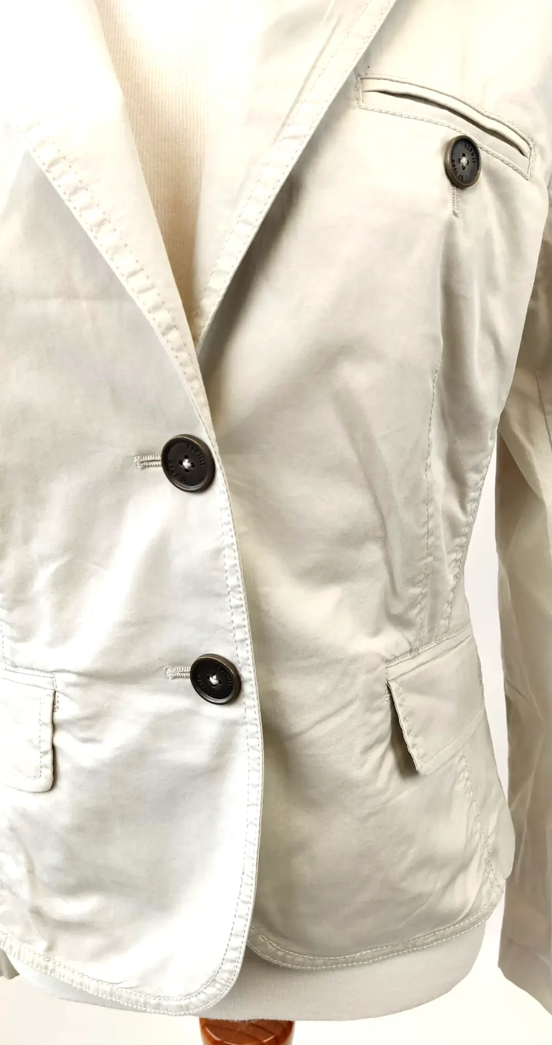 Esprit Damen Blazer, beige - Gr. 36 – Bild 5