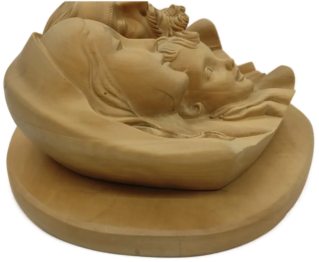 Maria, Josef & Jesus Wandbehang aus Holz / Heiligenfiguren – Bild 8