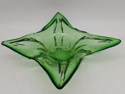 Große grüne Glasschale im Murano-Stil - Bild 1