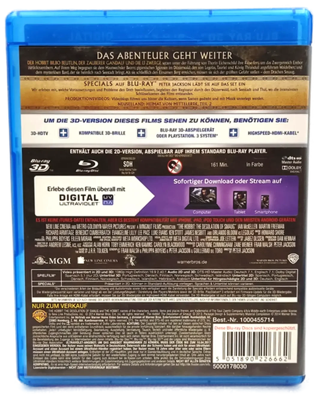 Blu-Ray "Der Hobbit - Smaugs Einöde 3D" – Bild 2
