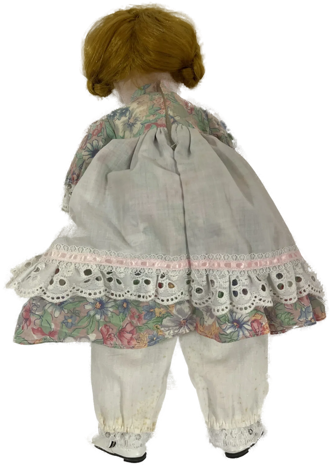 Porzellan Sammelpuppe Blumenkleid 40 cm – Bild 2