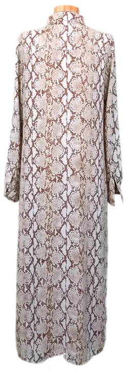 Michael Kors Maxikleid schlangenoptik braun/beige Gr. XS - Bild 2