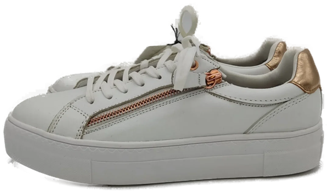Tamaris Damen Sneaker weiß/rosegold – Bild 2
