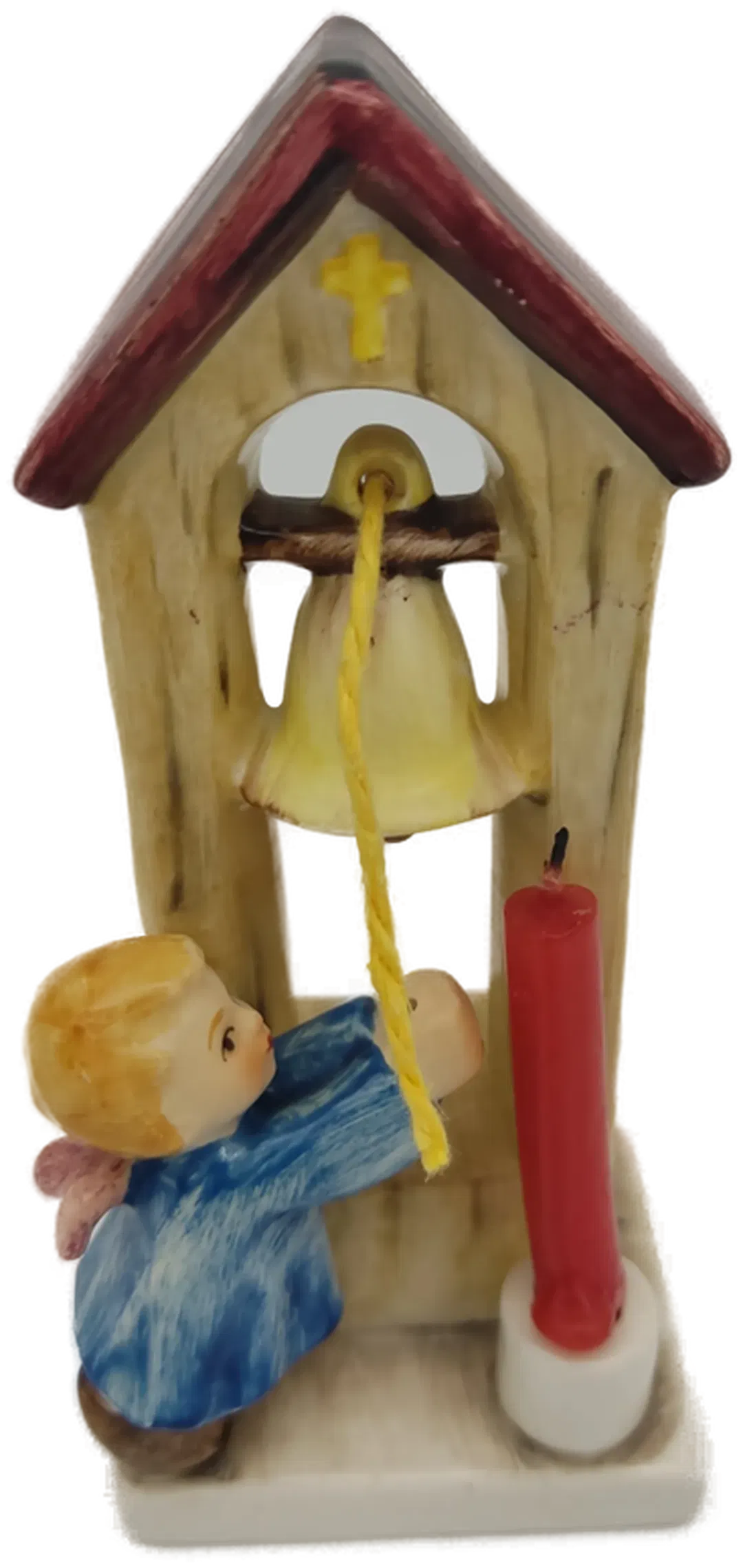  Göbel Engel mit Glockenturm Weihnachts Porzellanfigur - Bild 1