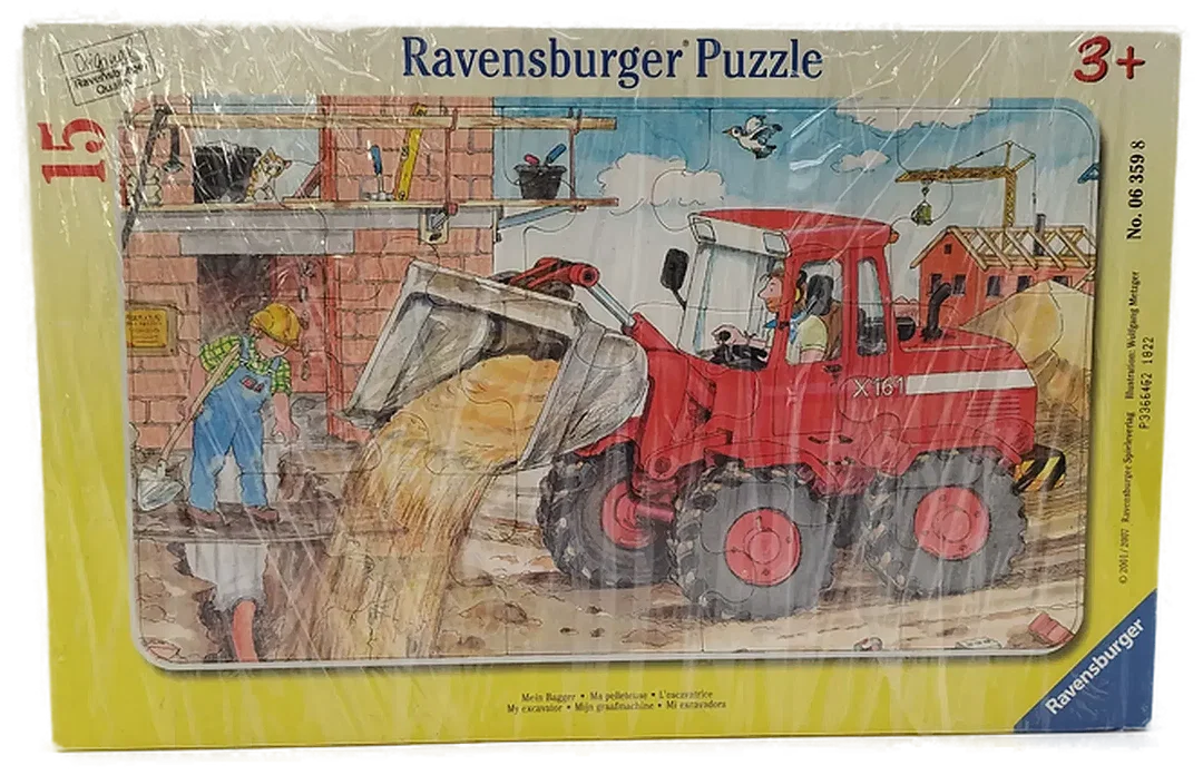 Kinderpuzzle Ravensburger 15 Teile Baustelle | Mini-Baumeister ab 3 Jahren  - Bild 1