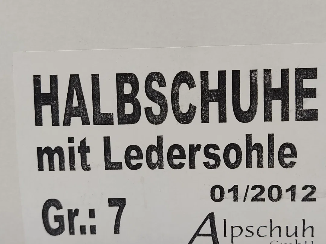 Alp Schuhe Herren schwarz Gr. UK 7 – Bild 2