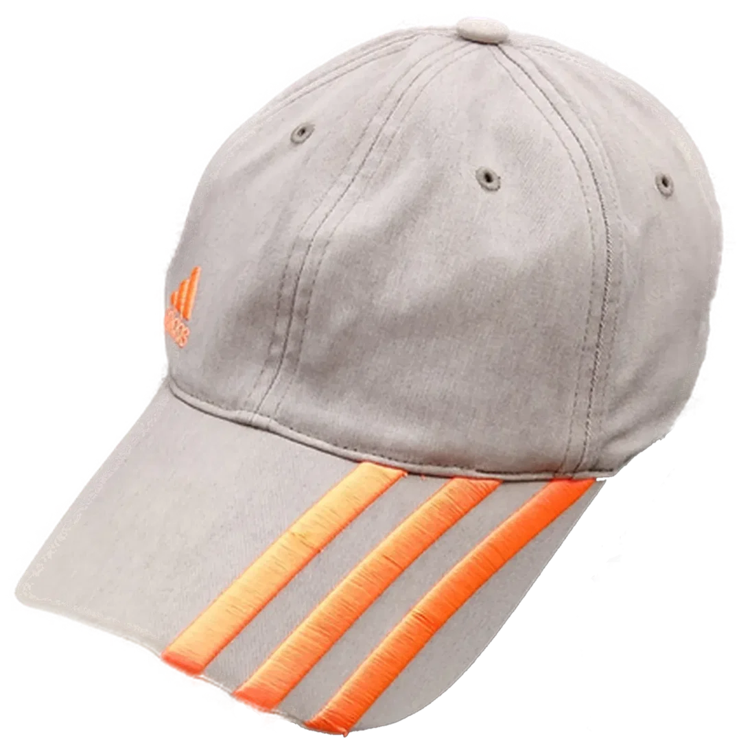 Adidas Schildkappe grau/orange – Bild 1
