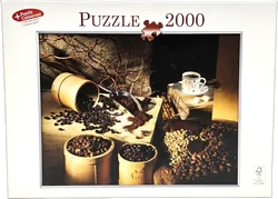 Ravensburger 2000-Teile-Puzzle Kaffeemotiv mit Bohnen und Tassen - Bild 2