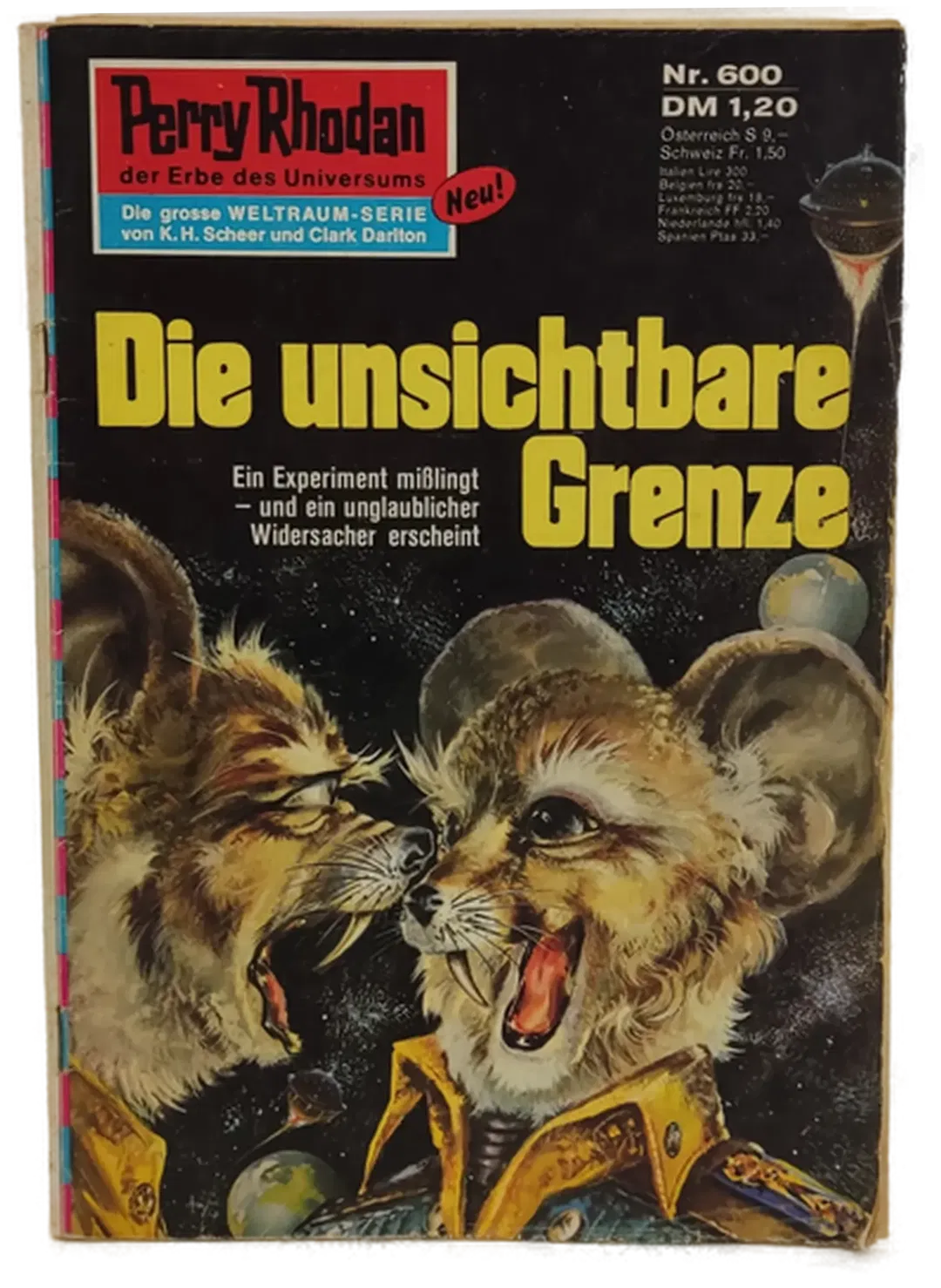 Romanheft Perry Rhodan Die unsichtbare Grenze Erstauflage Nr.600 - Bild 1