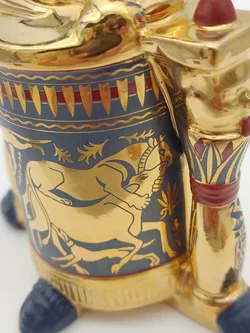 Goldener Salbenbehälter Porzellan & Zertifikat von Franklin Mint | Limitierte Rarität - Bild 8