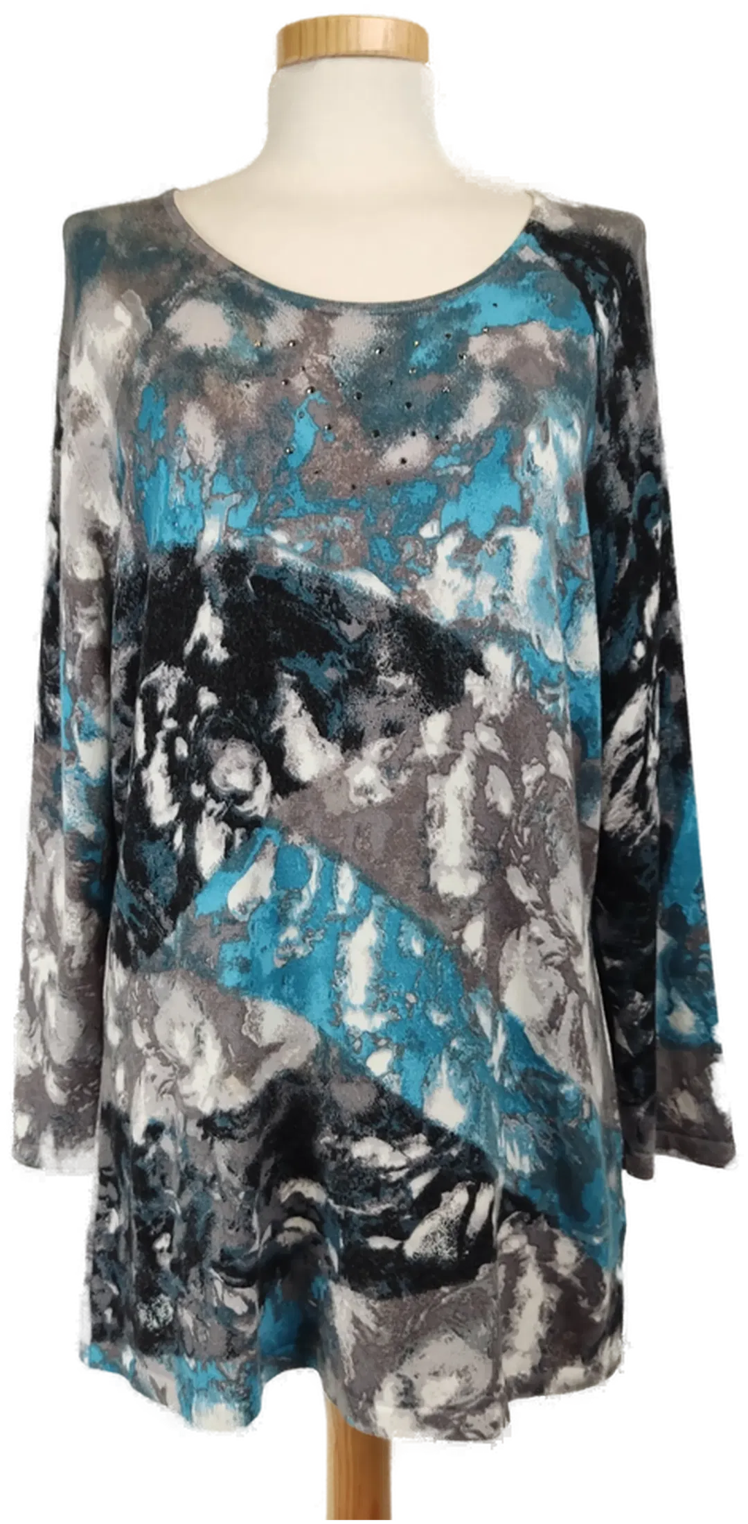 Gerry Weber Damen-Langarmshirt gemustert - XL/42 - Bild 1