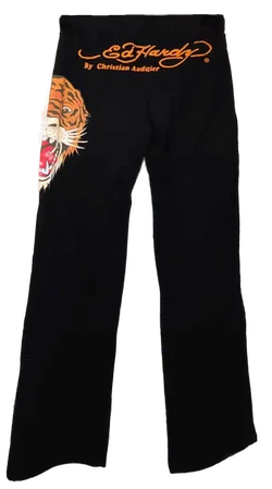 Ed Hardy Damen Jogginghose mit Logo schwarz Gr. XL - Bild 2