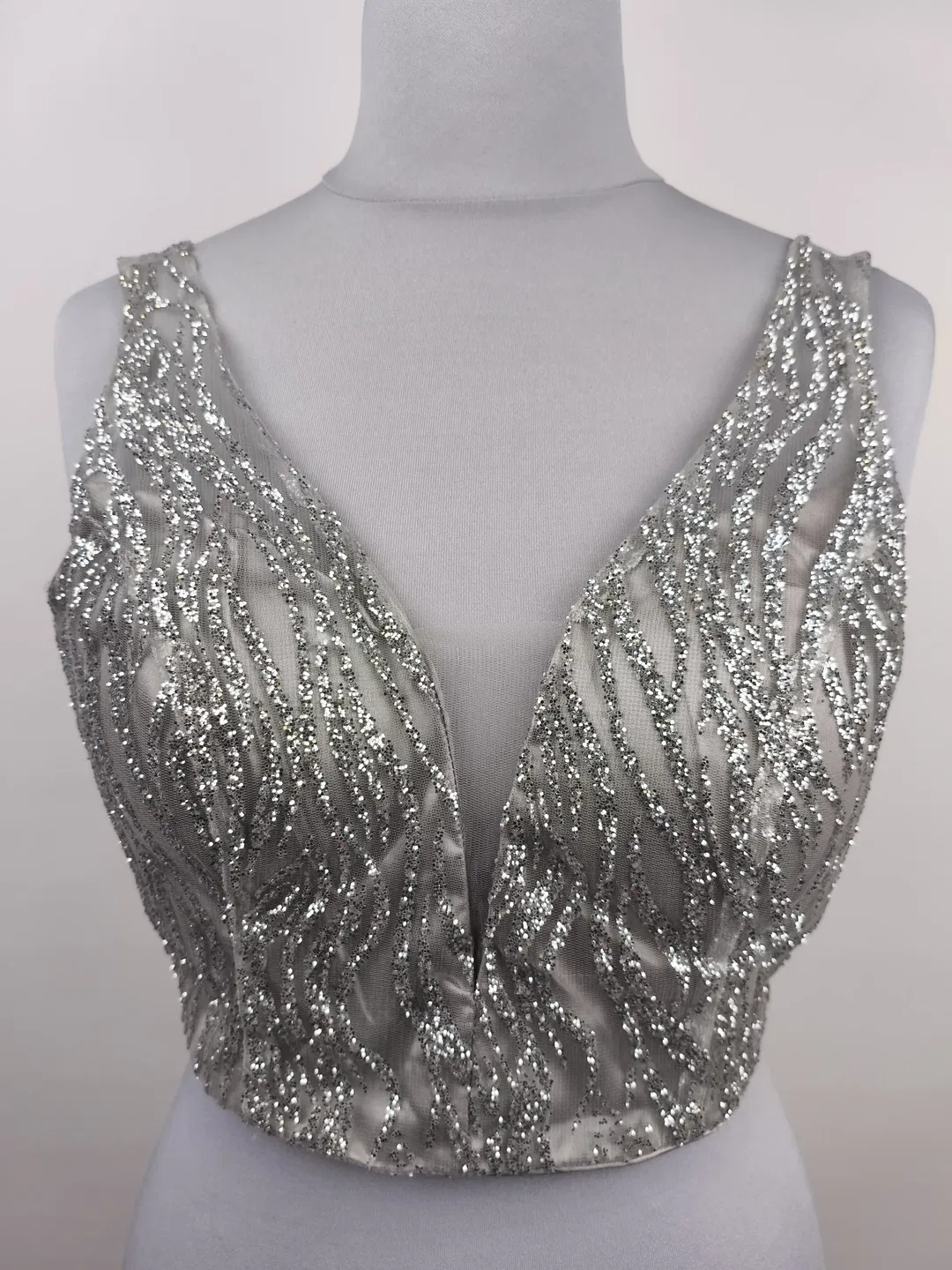 Ballkleid 2-teilig, silber, Eva & Lola, Gr. L - Bild 1