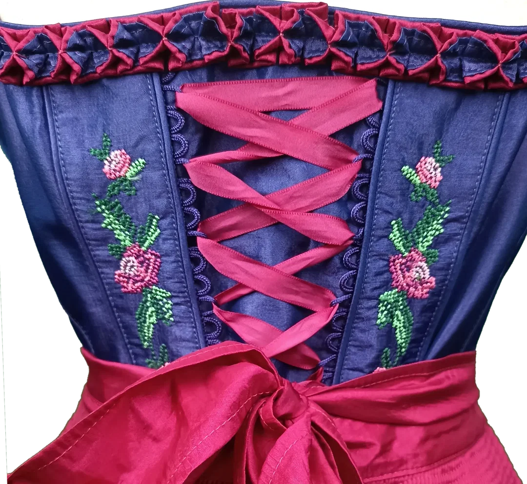 Landhaus by C&A Dirndl violett/rosa/weiß Gr. S – Bild 3