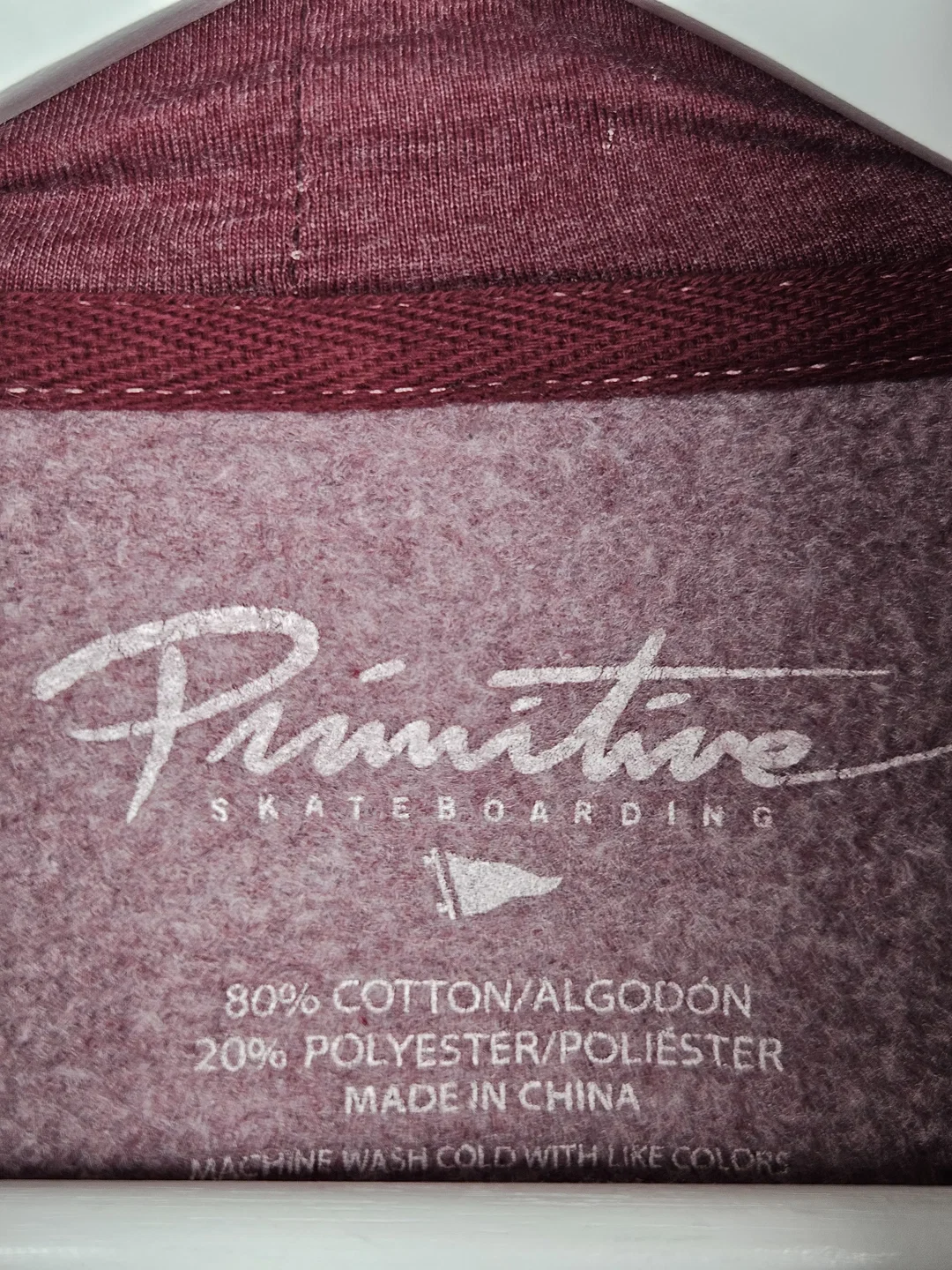 Primitive Skateboarding Herren Hoodie, rot - Gr. M – Bild 4