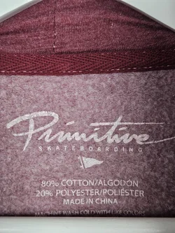Primitive Skateboarding Herren Hoodie, rot - Gr. M – Vorschau 4
