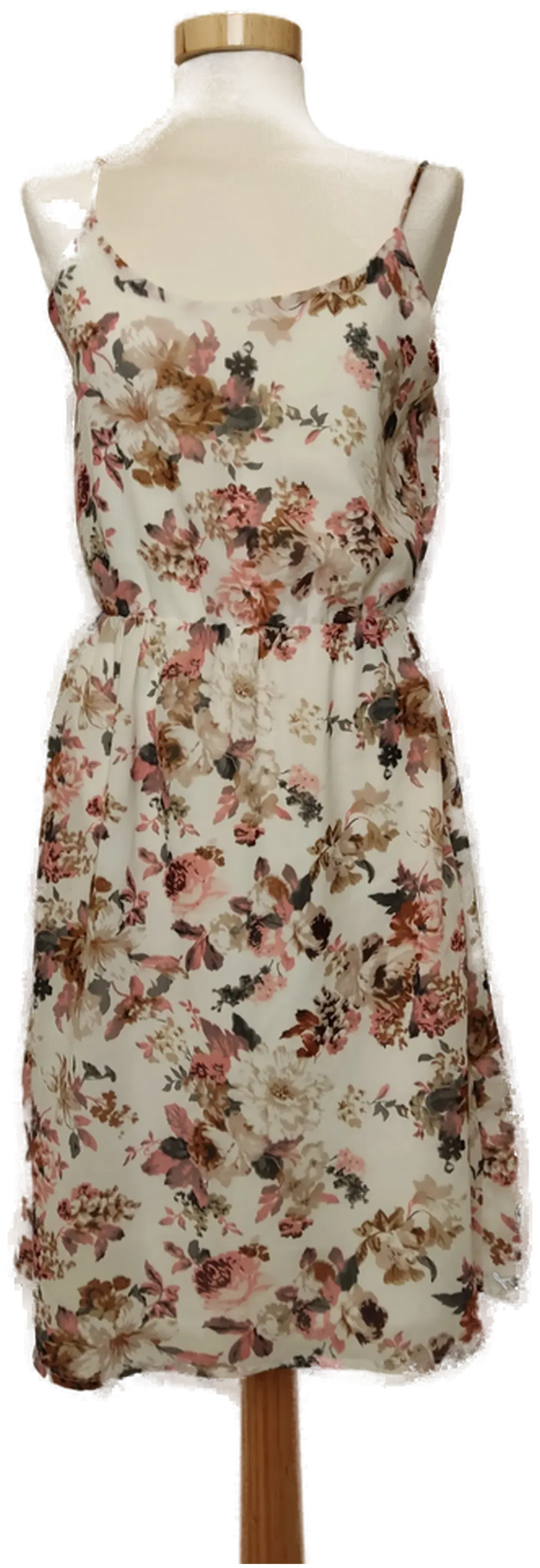 Only Damen Kleid beige/geblümt Gr. 36 - Bild 1