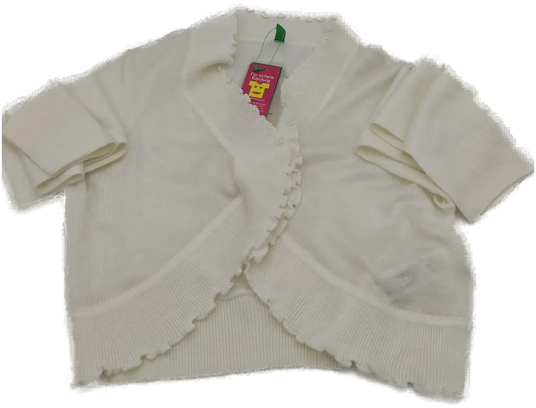 United colors of Benetton Kinder Strickjacke weiß Gr. 10/11 Jahre ( 150 cm) - Bild 1