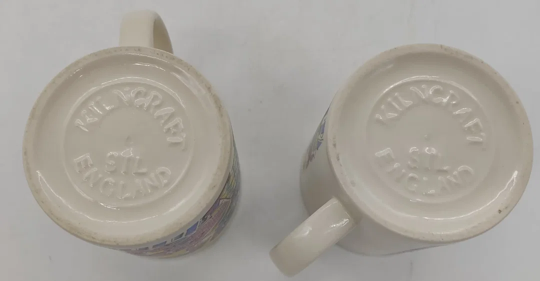 Kilncraft STL England Kaffee-Tassen im 2er Set im Zirkus Design – Bild 7