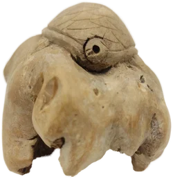 Schildkrötenfigur aus Wurzelholz | Handgeschnizte Glücksbringer – Vorschau 4