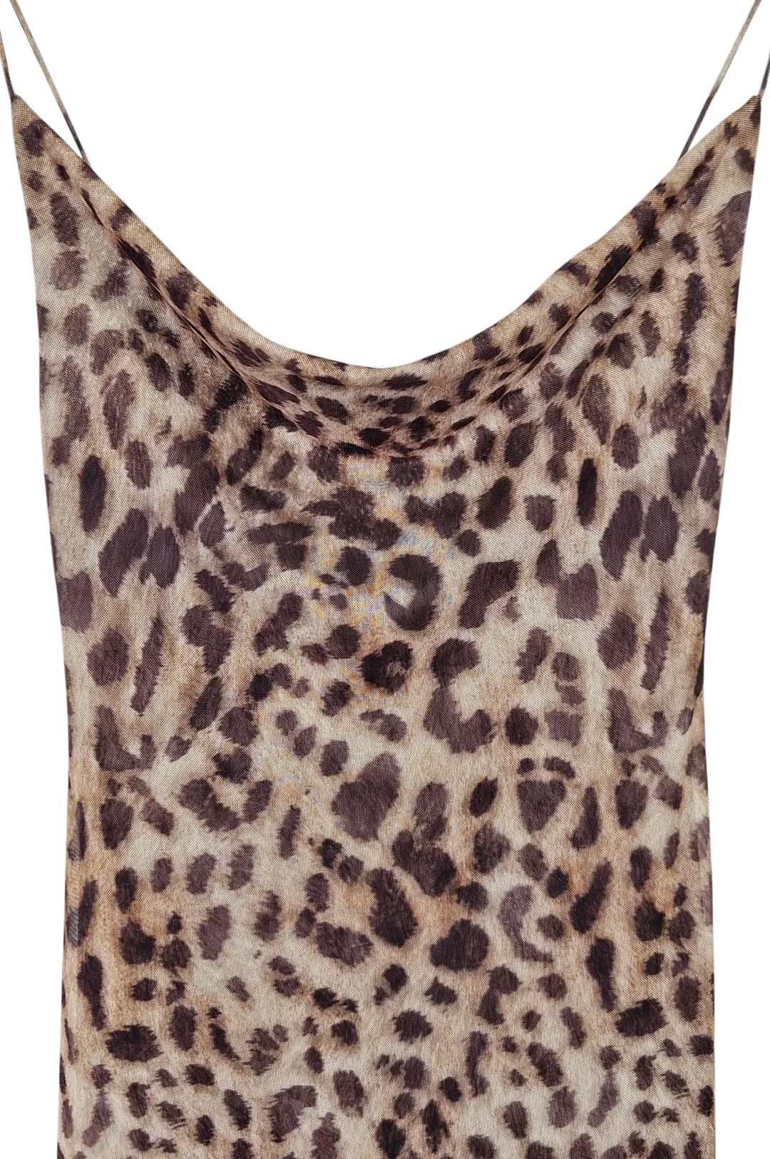 ZARA Damen Maxikleid mit Animal Print, braun - Gr. M – Bild 3