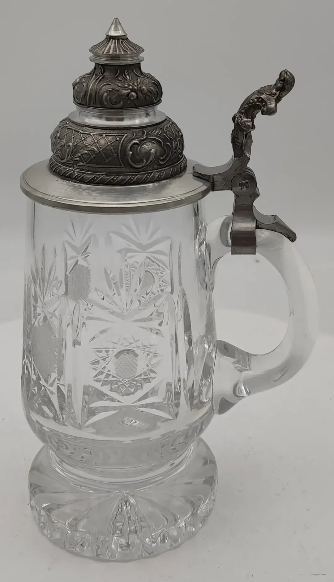 Bierkrug Kristallglas Antik - Bild 1