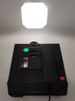 Reflecta Diamator AF Diaprojektor in schwarz mit Beschreibung und Magazin -Agfa System - Bild 2