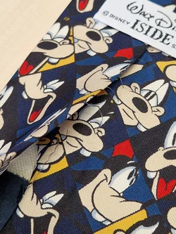 Vintage Disney Goofy Seidenkrawatte, blau - Handmade in Italy - Bild 6