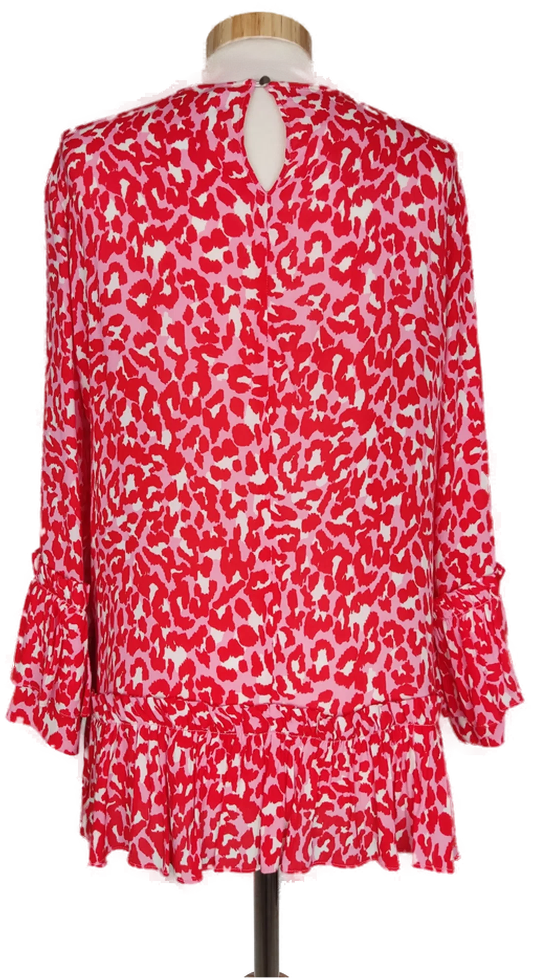 RICH&ROYAL Damen Longbluse rot animalprint - S/36 – Bild 2