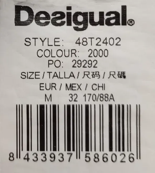 Desigual Damen Langarmshirt schwarz gemustert Gr. M – Bild 5