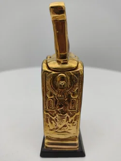 Goldener Behälter in Form einer Doppelkartusche Porzellan & Zertifikat von Franklin Mint | Limitierte Rarität - Bild 5
