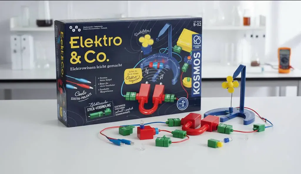 KOSMOS „Elektro & Co.“ — Experimentierkasten (Elektrowissen leicht gemacht) — 60 Experimente — Alter 8–12 - Bild 1