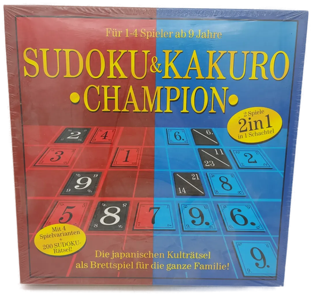 Sudoku & Kakuro Champion Brettspiel - Bild 4