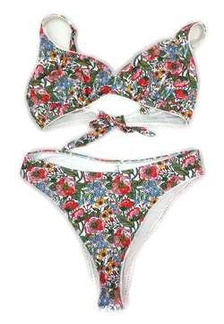 Bikini mit floralem Muster Gr. 2XL - Bild 3