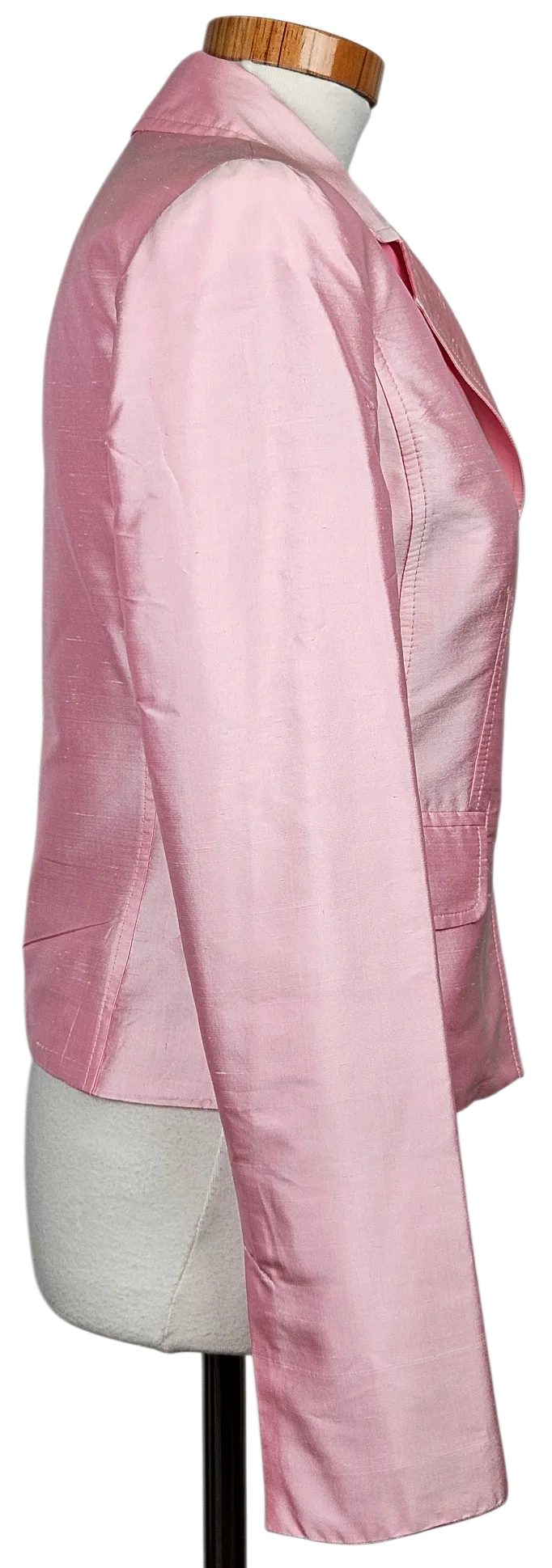 AMRANY Fashion Damen Seidenblazer, rose - Gr. S – Bild 2