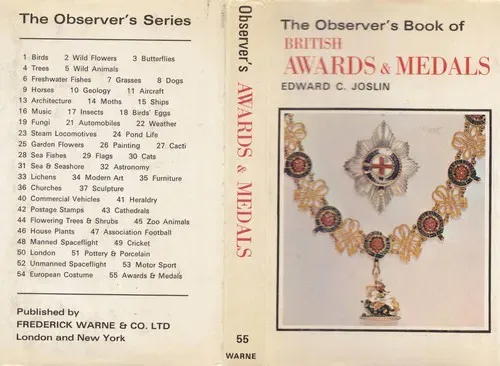 The observer's book of British awards and medals - Edward C. Joslin - Bild 1