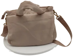 Skechers Schultertasche Kunstleder Beige | Neuwertig - Bild 2