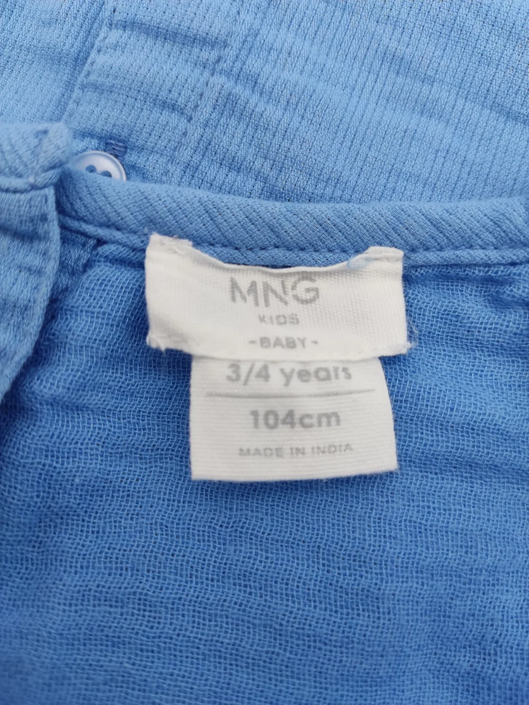 Mango Kinder Kleid blau Gr.104 – Bild 4
